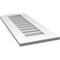 Ekena Millwork Arch Top Surface Mount PVC Gable Vent: Functional, w/ 3-1/2"W x 1"P Standard Frame, 14"W x 34"H GVPAR14X3401SF - alternate 4